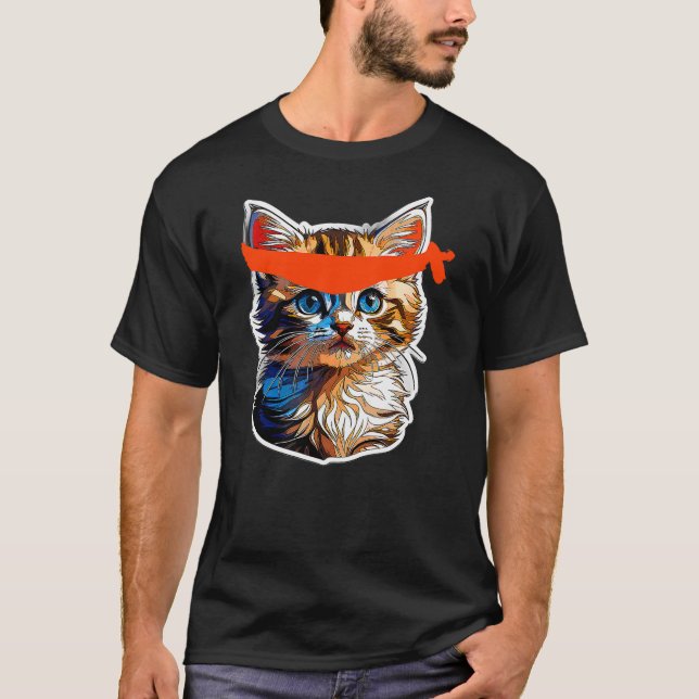 Camiseta Be A Roaring Kitty Game The Stop Orange Bandana Me (Frente)