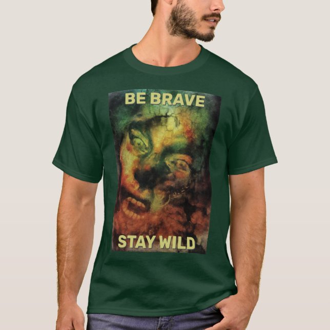 Camiseta Be Brave Stay Wild. Woodland creature (Frente)