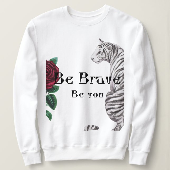Camiseta Be Brave Women Hoodie (Frente do Design)