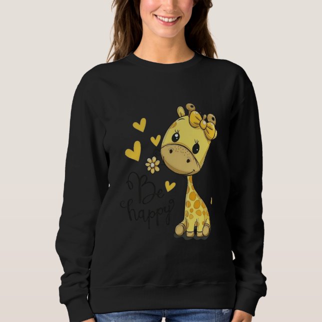 Camiseta “Be Happy” “Little Sunshine Giraffe” “Happiness Ha (Frente)