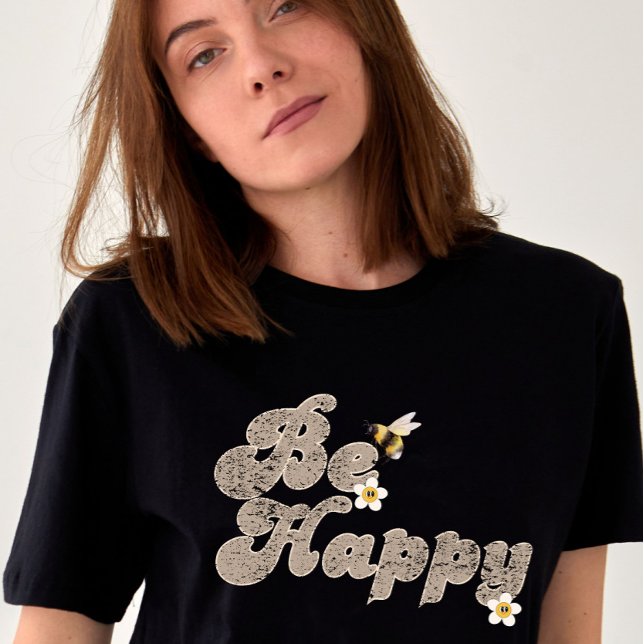 Camiseta Be Happy New Year Resolution  (Criador carregado)