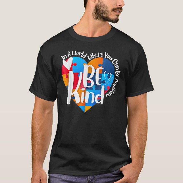 Camiseta Be Kind Can Be Anything Puzzle (Frente)