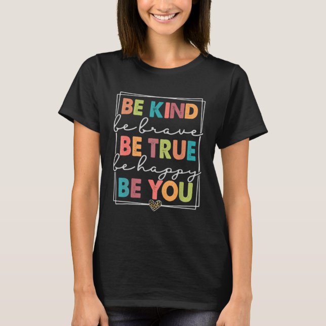 Camiseta Be Kind Kindness Autism Awareness Support Kids Tod (Frente)