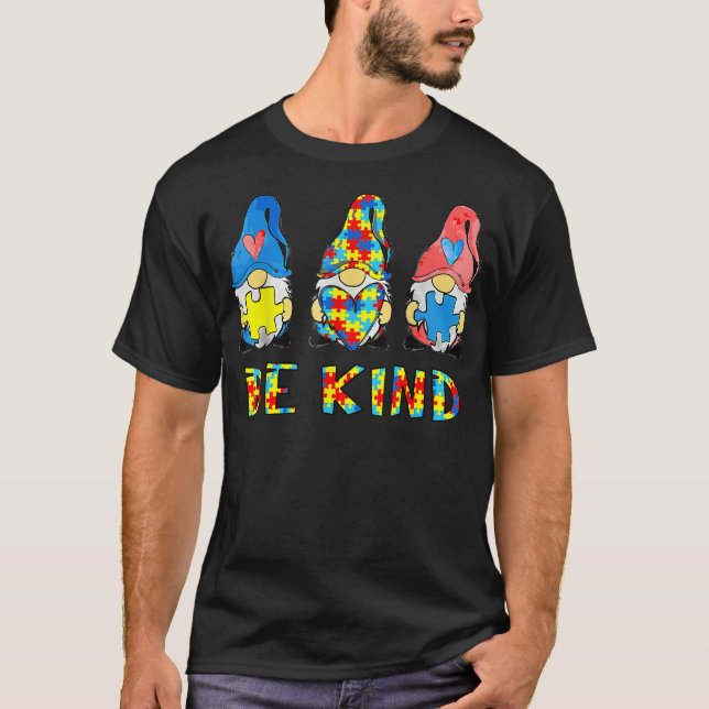 Camiseta Be Kind Rainbow World Down Syndrome Awareness Day  (Frente)