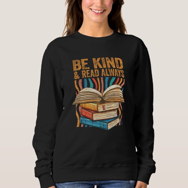 Camiseta Be Kind Read Always Bookish Introvert Librarian Bo (Frente)