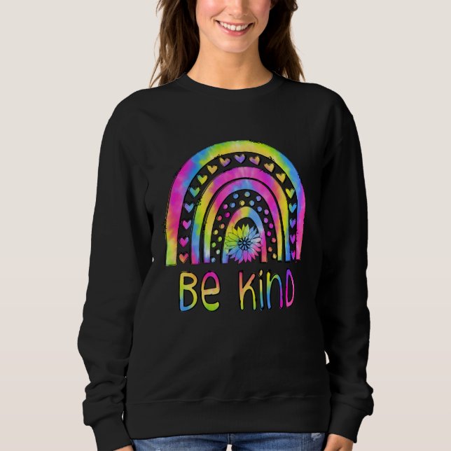 Camiseta Be Kind Tie Dye Rainbow Choose Kindness Autism Awa (Frente)