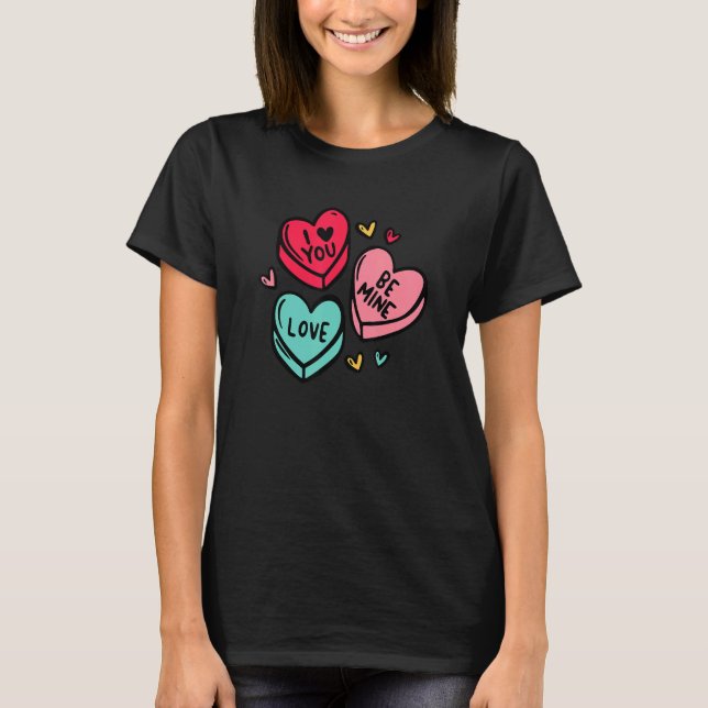 Camiseta Be Mine Valentine for Couple Love Happy Valentine' (Frente)