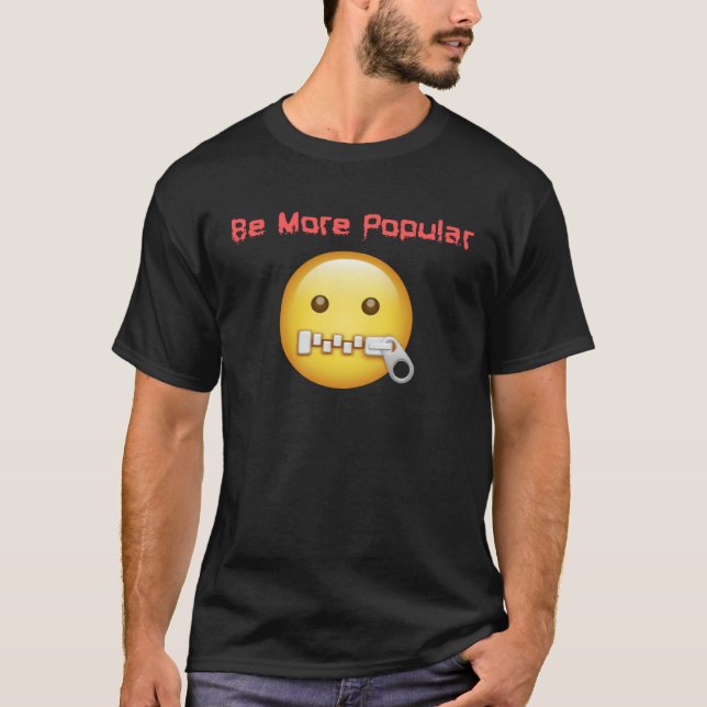 Camiseta Be More Popular Be Silent Reduce Noise Pollution   (Frente)
