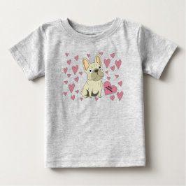 Camiseta Be my Valentine, French Bulldog