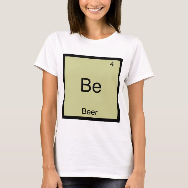 Camiseta Be - Símbolo do Elemento Químico do Cerve (Frente)