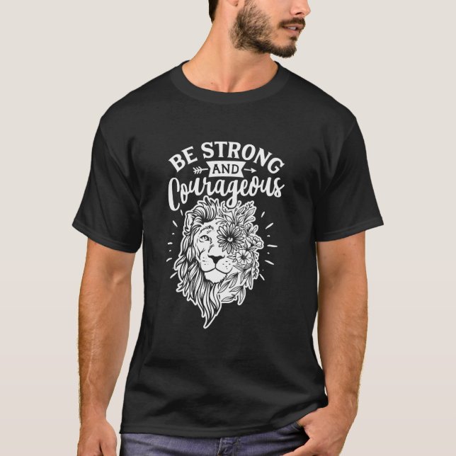 Camiseta Be Strong And Courageous (Frente)