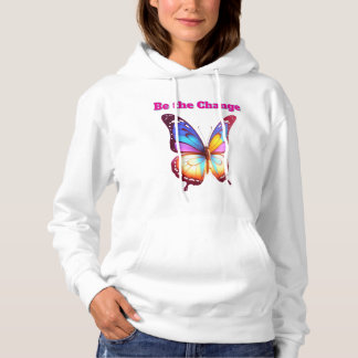 Camiseta Be the Change - Inspirerende Vlinder Illustratie