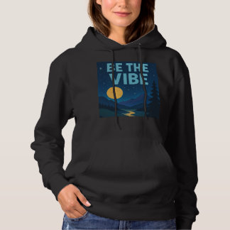 Camiseta “Be The Vibe” Retro Crayon Nightscape Aesthetic