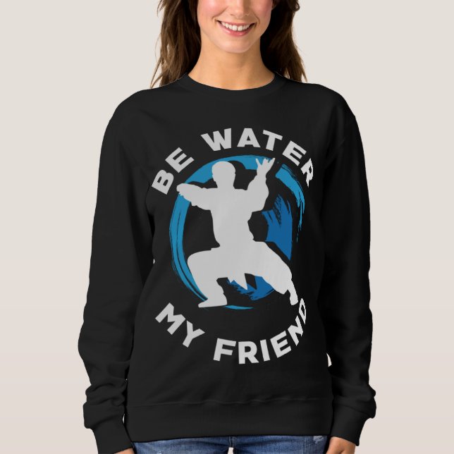 Camiseta Be Water my Friend Aikido Karate Jiu Jitsu (Frente)
