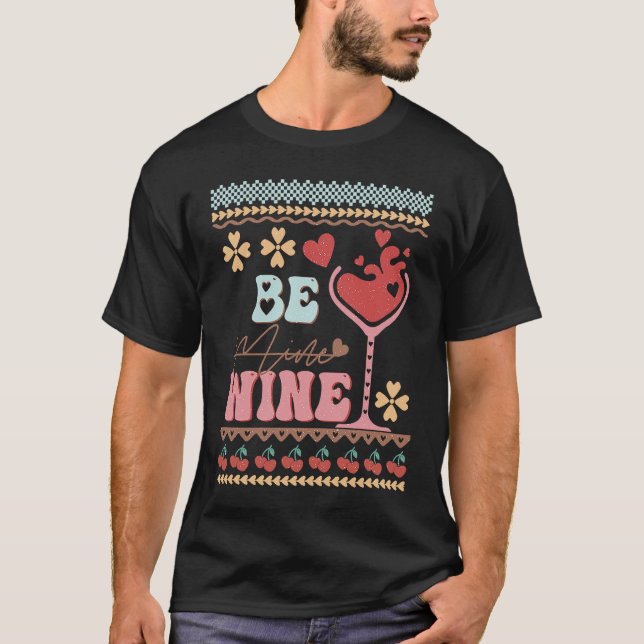 Camiseta Be Wine Ugly Sweaters idea  Anti Valentine's Day (Frente)