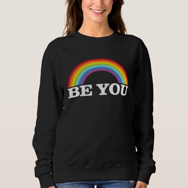 Camiseta Be You  Rainbow LGBT LGBTQ  CSD (Frente)