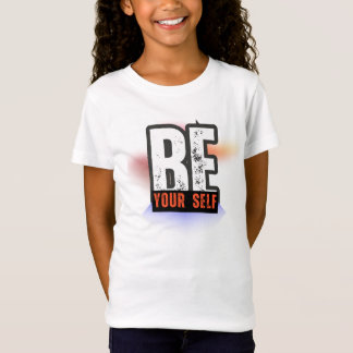 Camiseta BE YOURSELF – Bold Motivational Typography Design