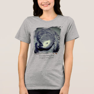 Camiseta Be Yourself Cute Parrot Quote Inspirational