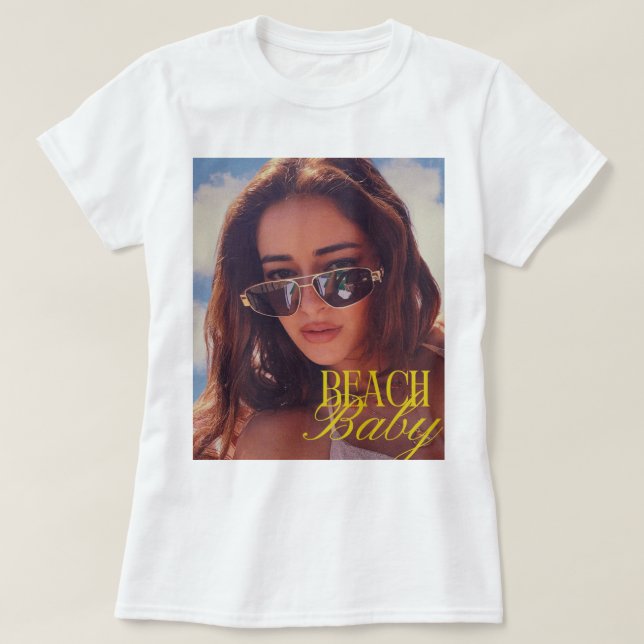 Camiseta Beach Baby (Ananya Panday) (Frente do Design)