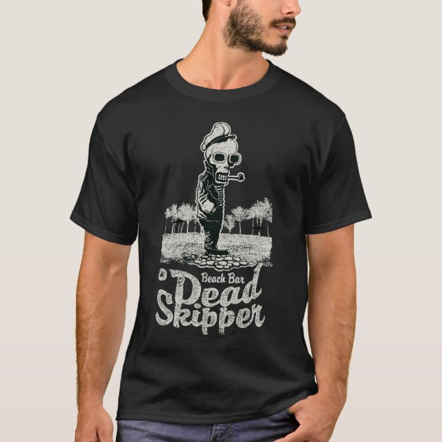 Camiseta Beach Bar Dead Skipper - Diversão Tropica (Frente)