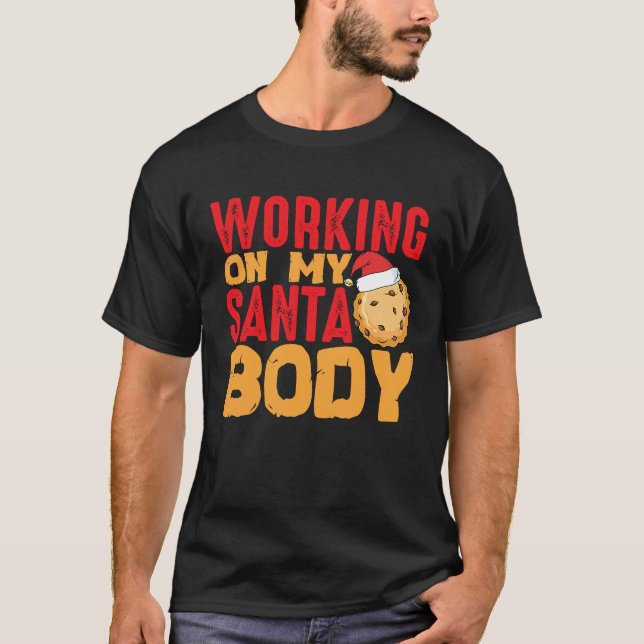 Camiseta Beach Body How About Working On My Santa Body (Frente)