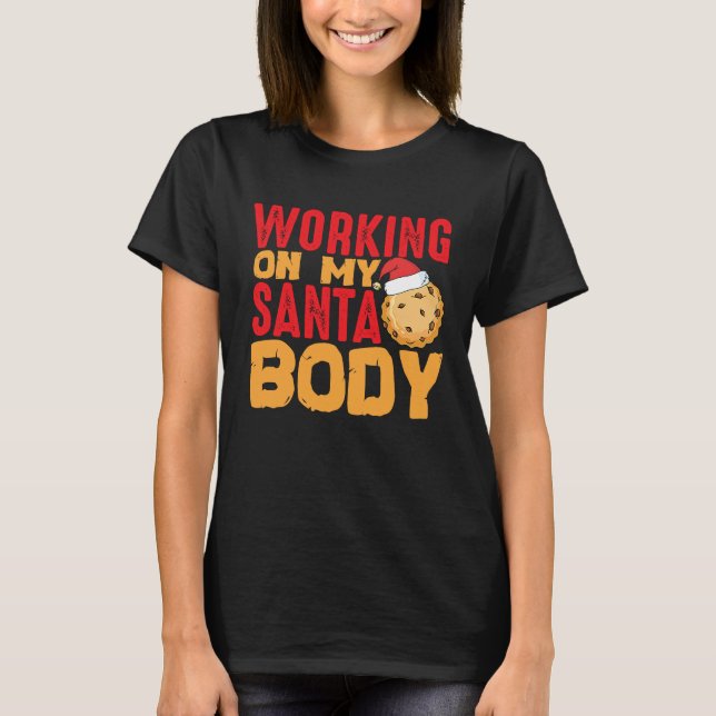 Camiseta Beach Body How About Working On My Santa Body (Frente)