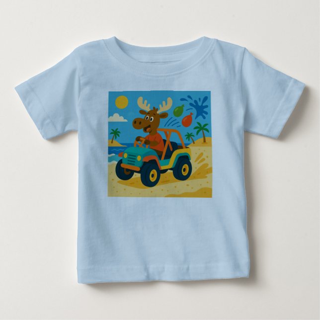 Camiseta Beach Buggy Blaster – Ação Intensa de Verão KidsTe (Frente)