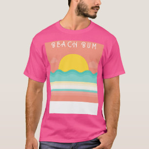 Camiseta Beach Bum Retro Vintage Beach design para praia