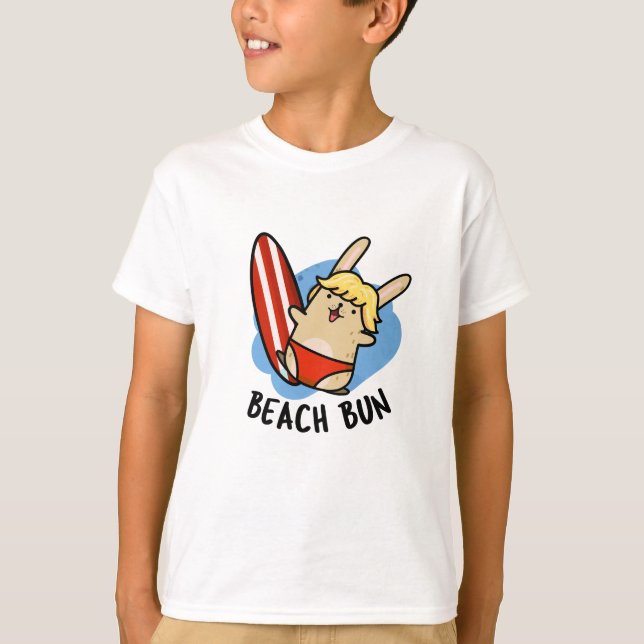 Camiseta Beach Bun Funny Bunny Pun (Frente)