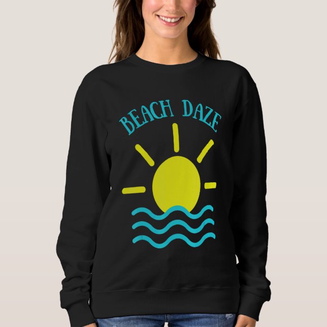 Camiseta Beach Daze Divertido Na Roupa Sun (Frente)