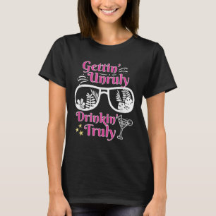 Camiseta Beach Funny Summer Fica Indisciplinado Bebendo Tru