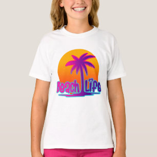 Camiseta Beach Life   Citação de Texto de Verão e Aventura