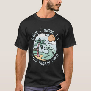 Camiseta Beach Motive My Happy Place Lake Charles