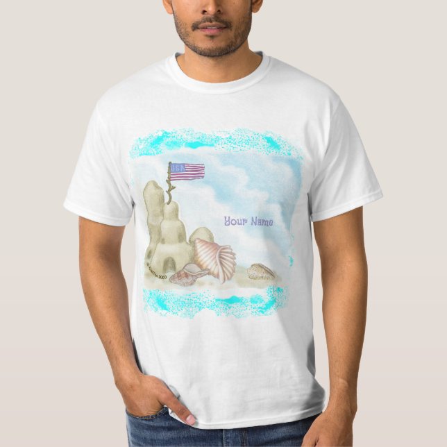 Camiseta Beach Sand Castle (Frente)