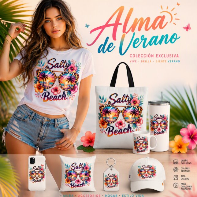 Camiseta Beach Spirit (Summer Soul 2026
Relax in the sun in style.
Your tropical essence, your moment of calm, your favorit)