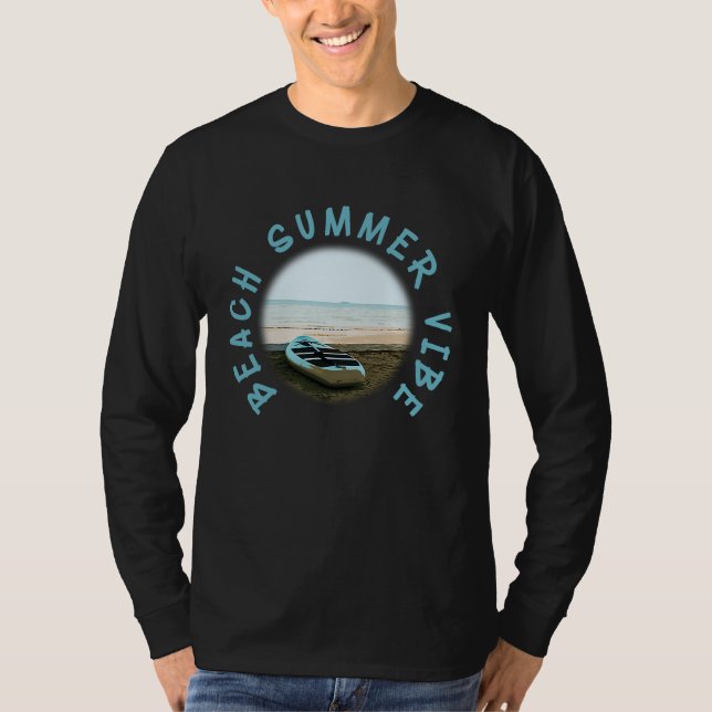 Camiseta Beach Summer Vibes Vacation Humorous Saying (Frente)