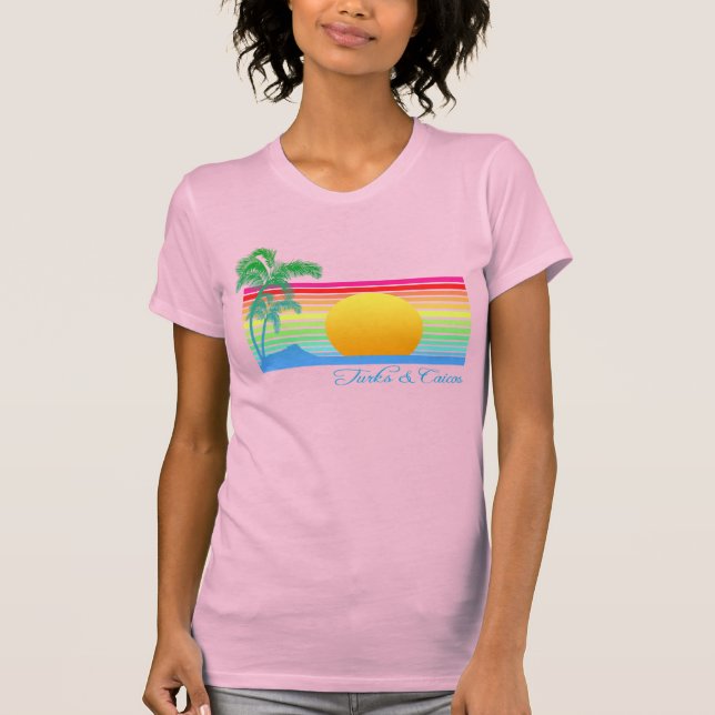 Camiseta Beach Sunset Turks Caicos (Frente)
