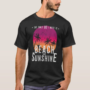 Camiseta Beach Sunshine Ocean Tropical Hello Summer