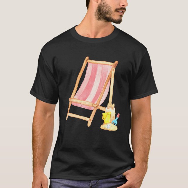 Camiseta BEACH TIME Classic beach chair (Frente)