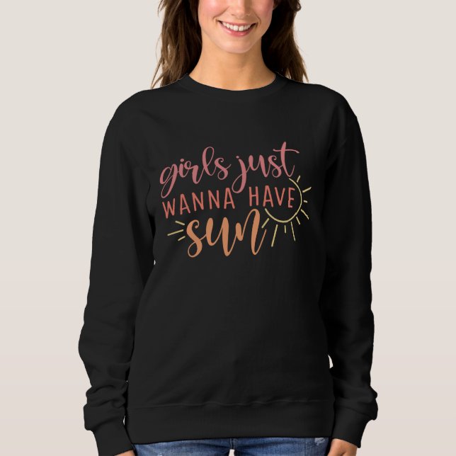 Camiseta Beach Vacation Girls Just Wanna Have Sun (Frente)