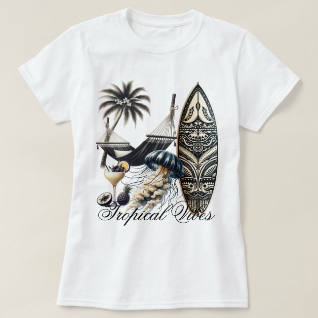 Camiseta Beach Vibes (Frente do Design)