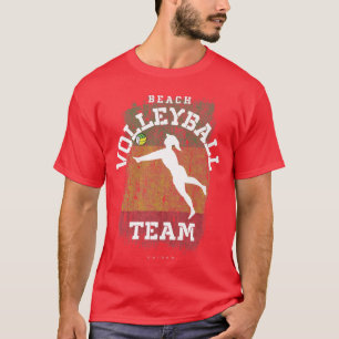 Camiseta Beach Volleyball Womens Guinea Flag Volleyball Gir