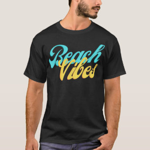 Camiseta Beach Women Vibes Gift Mens Summer roupa colorfu