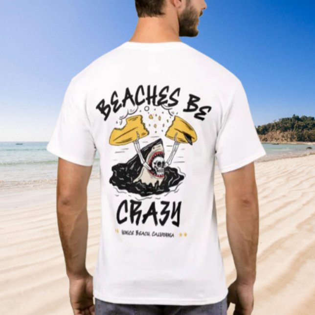 Camiseta Beaches Be Crazy Sharp by Salty AF (Criador carregado)