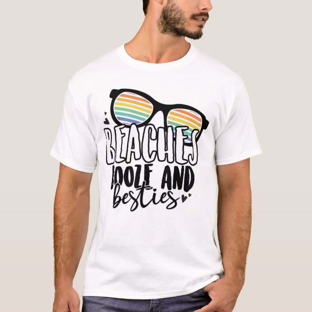 Camiseta Beaches Booze e Besties (Frente)