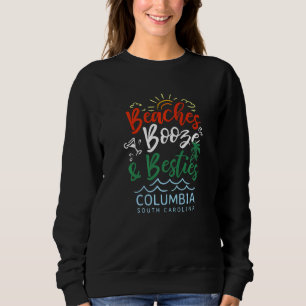 Camiseta Beaches Booze E Besties Columbia Summer Ca Sul