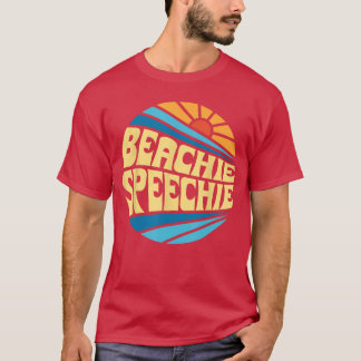Camiseta Beachie Speechie Speech Therapie Beach Retro Summe