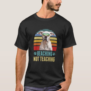 Camiseta Beaching Not Ensino Dogo Argentino Dog Summer