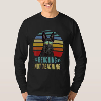 Camiseta Beaching Not Teaching   Scottish Terrier Dog Summe