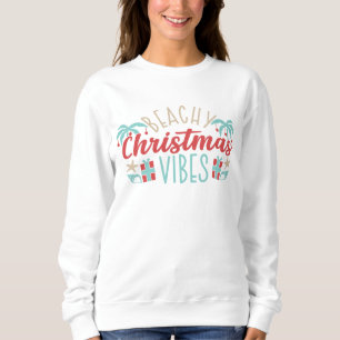 Camiseta Beachy Christmas Vibes Tropical Summer Beach